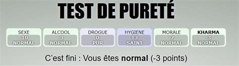 test de pureté version ado|Test de pureté pour adolescents